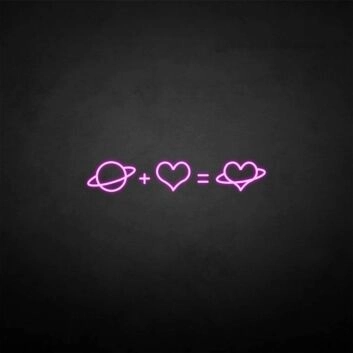 &#39;Love Equation&#39; neon sign