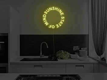 Sunshine State Of Mind Neon Sign for Positive and Happy Spaces
