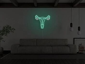 Uterus Neon Sign for Empowering and Feminist Decor