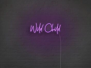 Wild Child Neon Sign for Playful and Fun Spaces