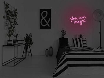 You Are Magic Neon Sign for Inspirational and Positive Spaces