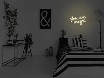 You Are Magic Neon Sign for Inspirational and Positive Spaces
