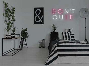 Don&#039;t Quit Do It Neon Sign for Motivational and Inspirational Spaces