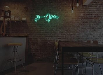 Flower Open Neon Sign for Florists and Bright Decor