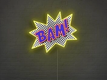 Pow And Bams Neon Sign for Comic Book Fans