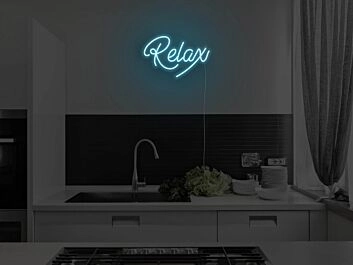 Relax Neon Sign for Calm and Cozy Spaces