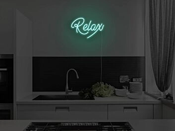Relax Neon Sign for Calm and Cozy Spaces