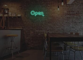Retro Open Neon Sign for Businesses and Shops
