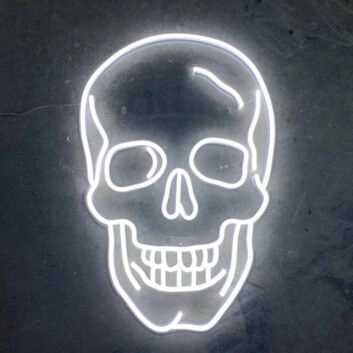 Skull Neon Sign for Edgy and Bold Decor