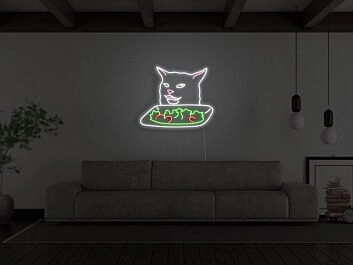 Smudge Lord With Salad Neon Sign for Fun and Playful Spaces