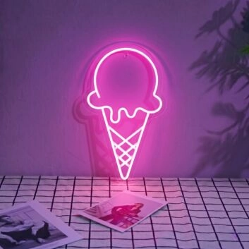 Ice cream3&#39; neon sign