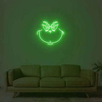 Christmas Grinch Neon Sign for Festive and Fun Spaces