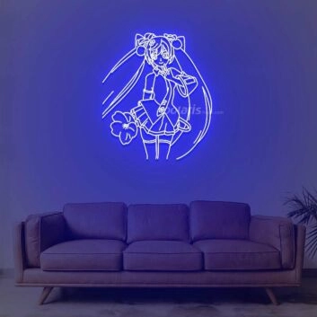 Hatsune Miku 2 Neon Sign for Anime Fans