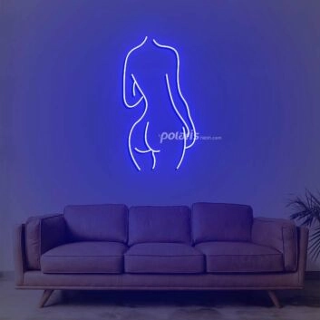 Lady Back Neon Sign for Artistic and Elegant Spaces