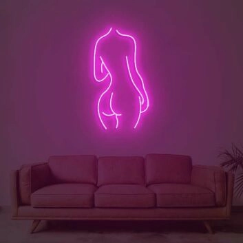 Lady Back Neon Sign for Artistic and Elegant Spaces