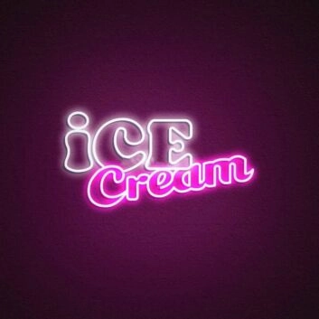Ice Cream Neon Sign for Sweet and Fun Spaces
