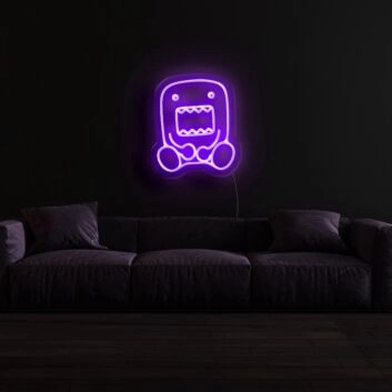 Domo Kun Neon Sign for Anime Fans