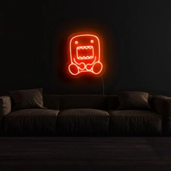 Domo Kun Neon Sign for Anime Fans