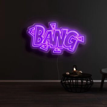 BANG Neon Sign for Comic Book Fans
