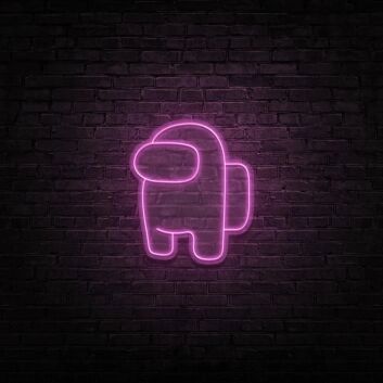 Among Us Neon Sign for Game Lovers and Fun Spaces
