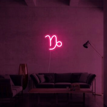 Capricorn Zodiac Neon Sign for Astrology Lovers