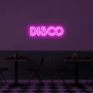 Disco V1 Neon Sign for Party and Dance Spaces
