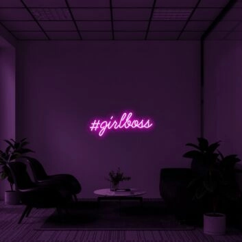 Girlboss Neon Sign for Empowering and Inspirational Spaces