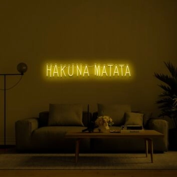 Hakuna Matata V1 Neon Sign for Relaxing and Positive Spaces
