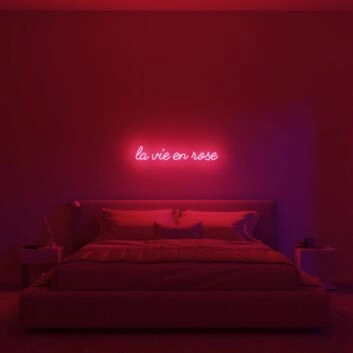 La Vie En Rose V1 Neon Sign for Romantic and Stylish Spaces