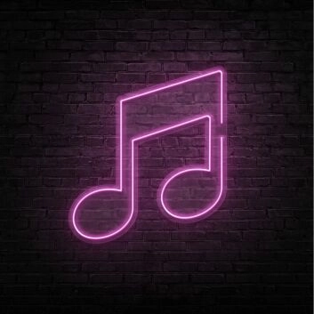 Music Note V1 Neon Sign for Music Lovers and Artistic Decor