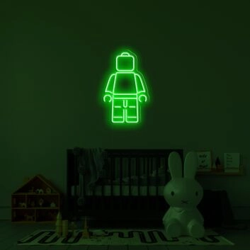 Lego Man Lego Guy Lego Boy Neon Sign for Kids and Playful Spaces