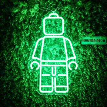Lego Man Lego Guy Lego Boy Neon Sign for Kids and Playful Spaces