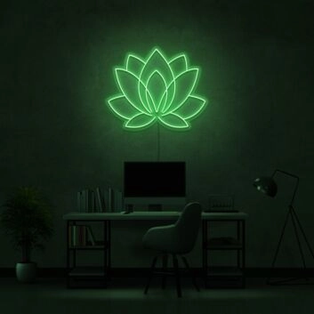 Lotus Neon Sign for Peaceful and Tranquil Spaces