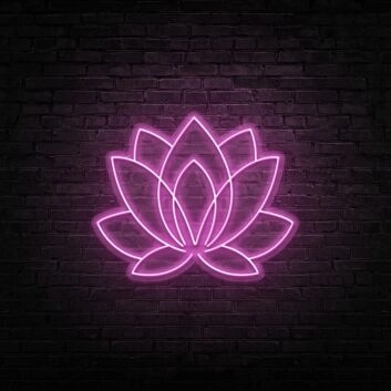 Lotus Neon Sign for Peaceful and Tranquil Spaces