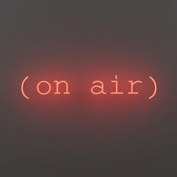 On Air V1 Neon Sign for Studios and Broadcasting Spaces