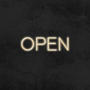 Open V2 Neon Sign for Businesses and Shops