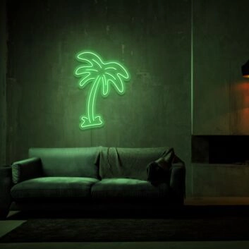 Palm Tree Neon Sign for Tropical and Relaxing Decor