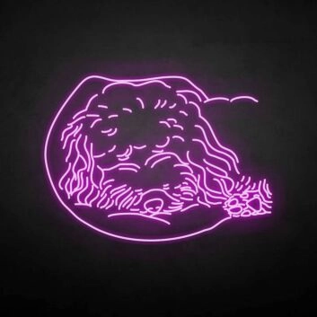 Teddy dog&#39; neon sign