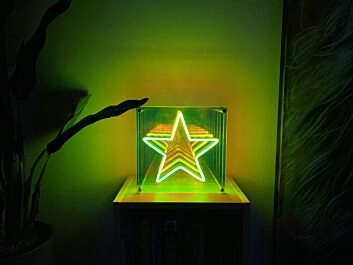Star Infinity Mirror Neon Sign for Modern and Stylish Decor
