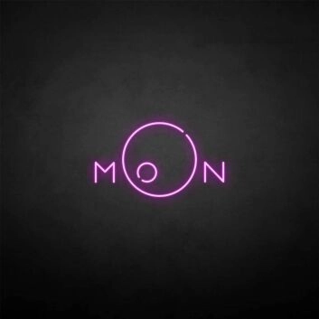 &#39;Moon circle&#39; neon sign