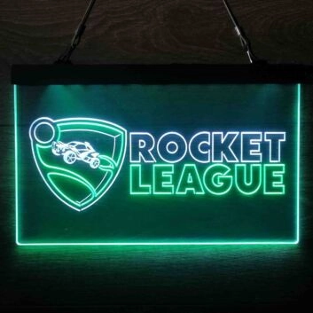 Rocket League Dual LED Neon Sign for Gaming Fans