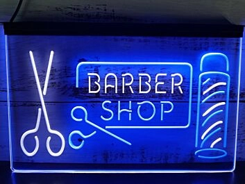 Barber Pole v1 Dual LED Neon Sign for Barber Shops