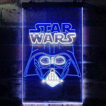 Darth Vader Dual LED Neon Sign for Star Wars Fans
