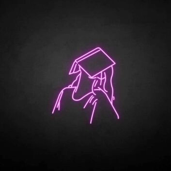 Sleeping reader neon sign