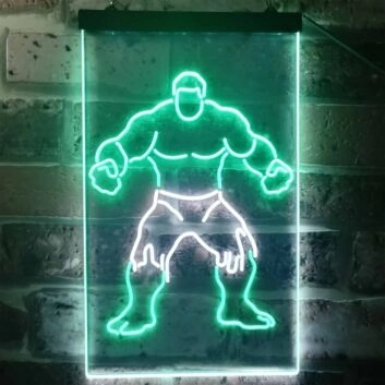 Hulk Dual LED Neon Sign for Superhero Fans