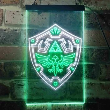 Legend Of Zelda Link Shield Dual LED Neon Sign for Gaming Fans