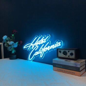 Hotel California Neon Sign for Music Lovers and Themed Decor
