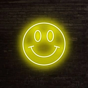 Smiley Neon Sign for Positive and Fun Spaces