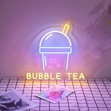 Bubble Milk Tea Neon Sign for Refreshing and Fun Spaces
