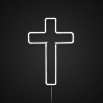 Cross Neon Sign for Religious and Spiritual Spaces